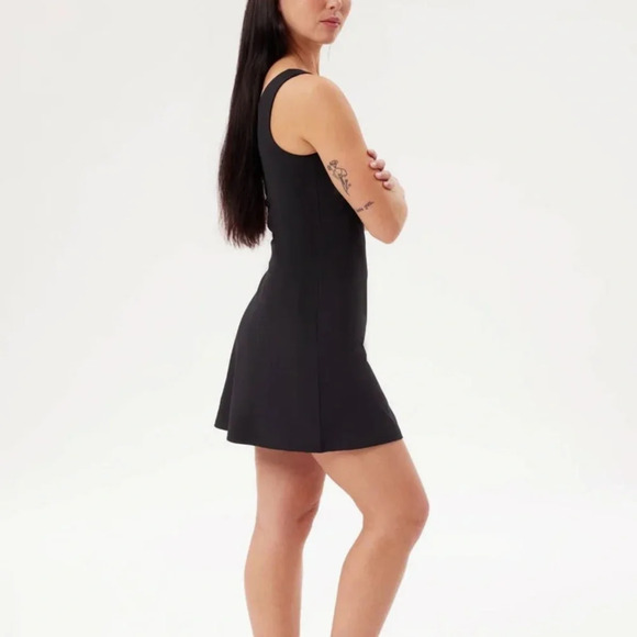 Girlfriend Collective Black Tennis Dress L - Picture 2 of 9
